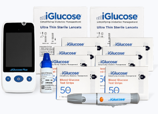 iGlucose Plus Blood Glucose Monitoring System +12 Month Membership
